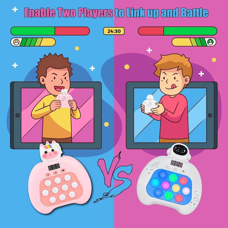 LED Handheld Fidget Game - Push Pop Sensory Toy for Kids