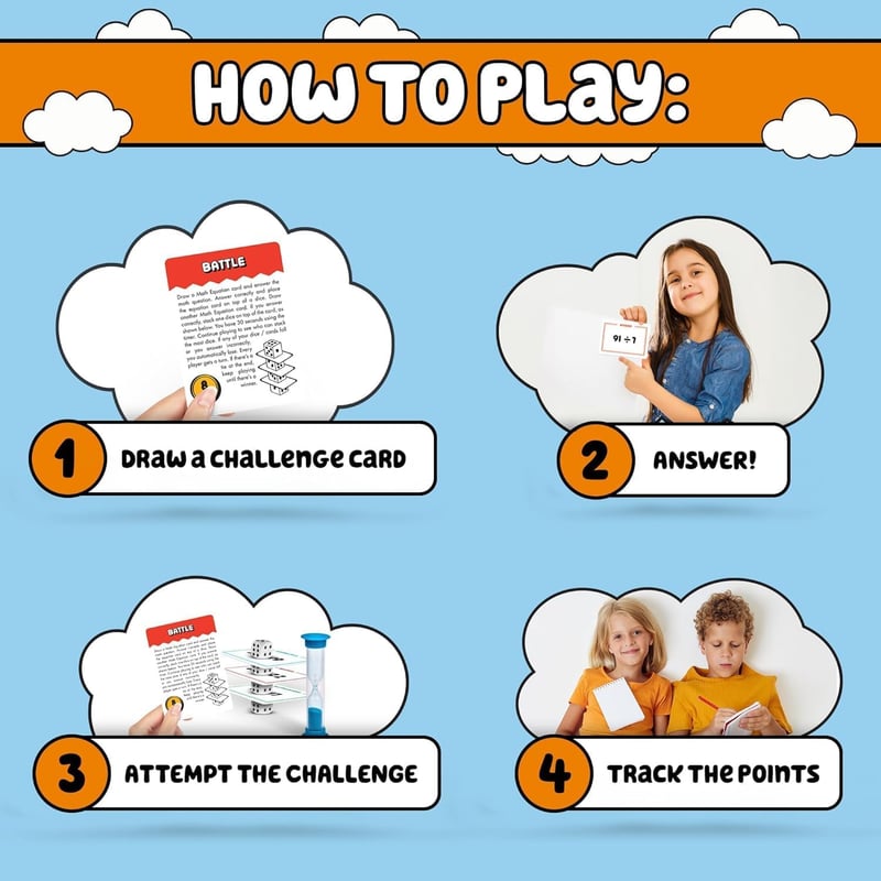 Fun Educational Math Game for Kids 8-12 - Home & Classroom