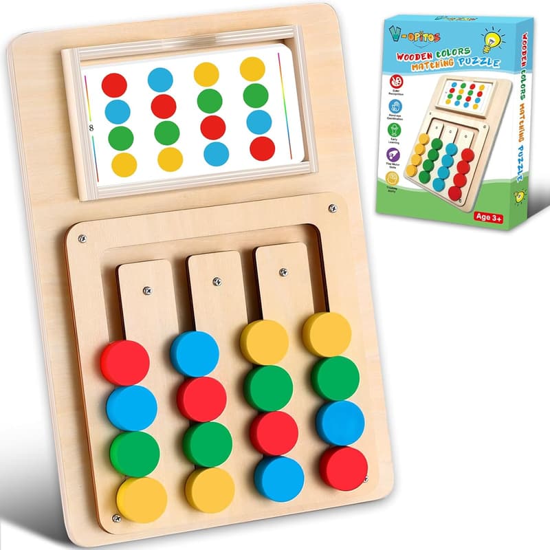 Montessori Color Matching Puzzle Toys for Kids Ages 3-7
