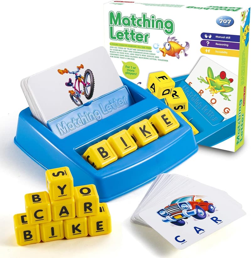 Alphabet Matching Game for Kids Ages 3-8 - Educational Puzzle