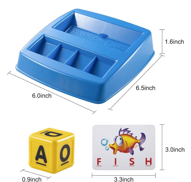 Alphabet Matching Game for Kids Ages 3-8 - Educational Puzzle