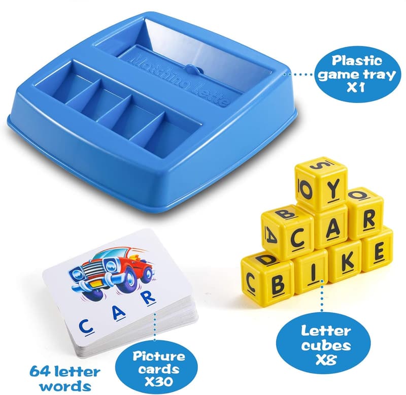 Alphabet Matching Game for Kids Ages 3-8 - Educational Puzzle