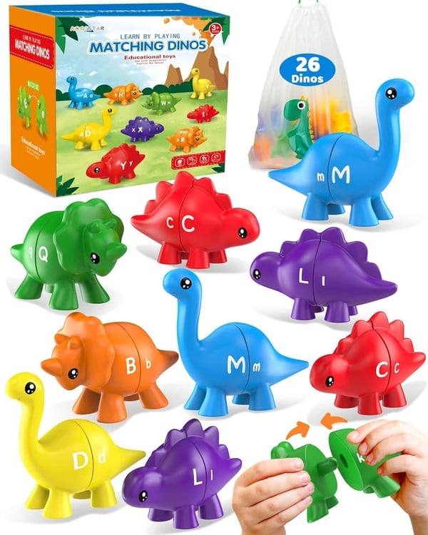 Montessori Dinosaur Alphabet Learning Toys for Toddlers
