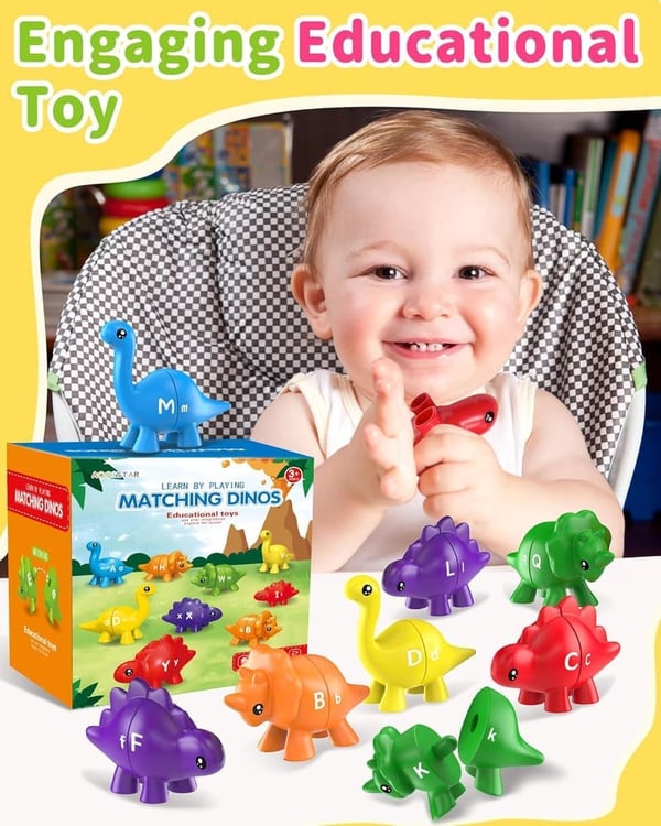 Montessori Dinosaur Alphabet Learning Toys for Toddlers