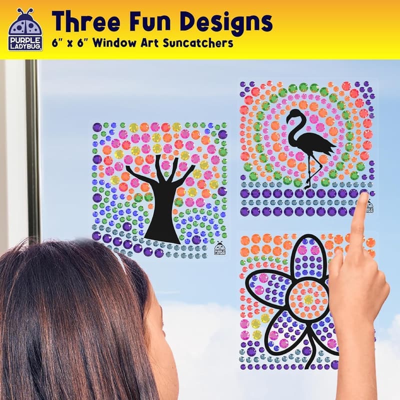 Kids' Craft Window Art Set - Fun Gift for Ages 6-12