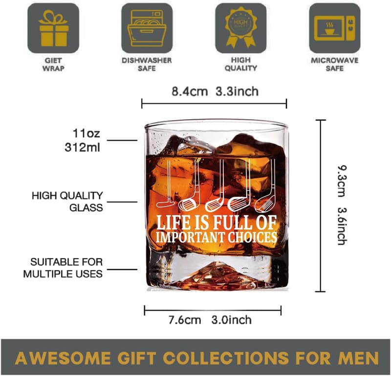 Funny Whiskey Glass for Men - Father's Day Gift