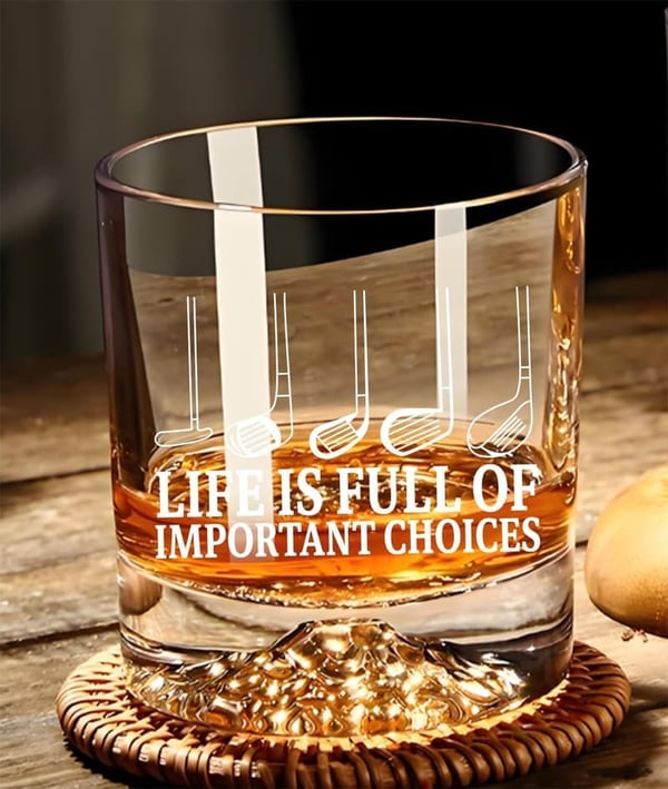 Funny Whiskey Glass for Men - Father's Day Gift