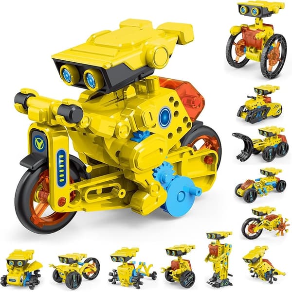 12-in-1 Robot Building STEM Toy Kit for Kids Age 8-14