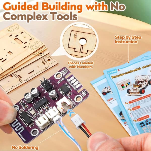 STEM Building Kits for Kids 8-12 - Remote Control Car & 3D Puzzles