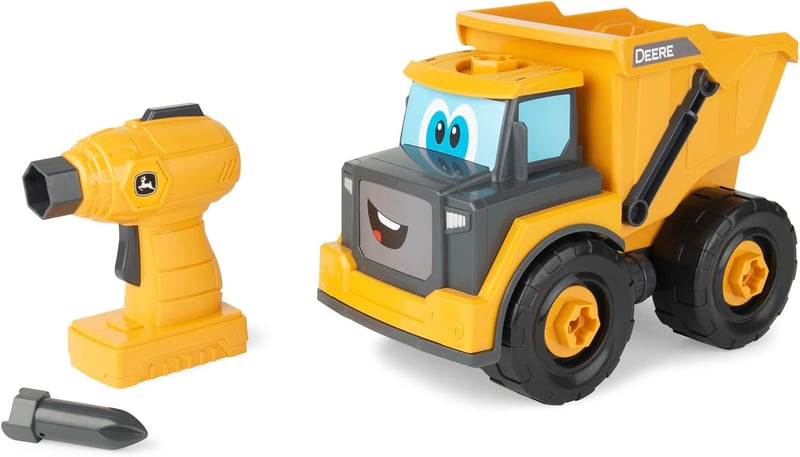 STEM Building Dump Truck Toy for Kids - Buildable John Deere