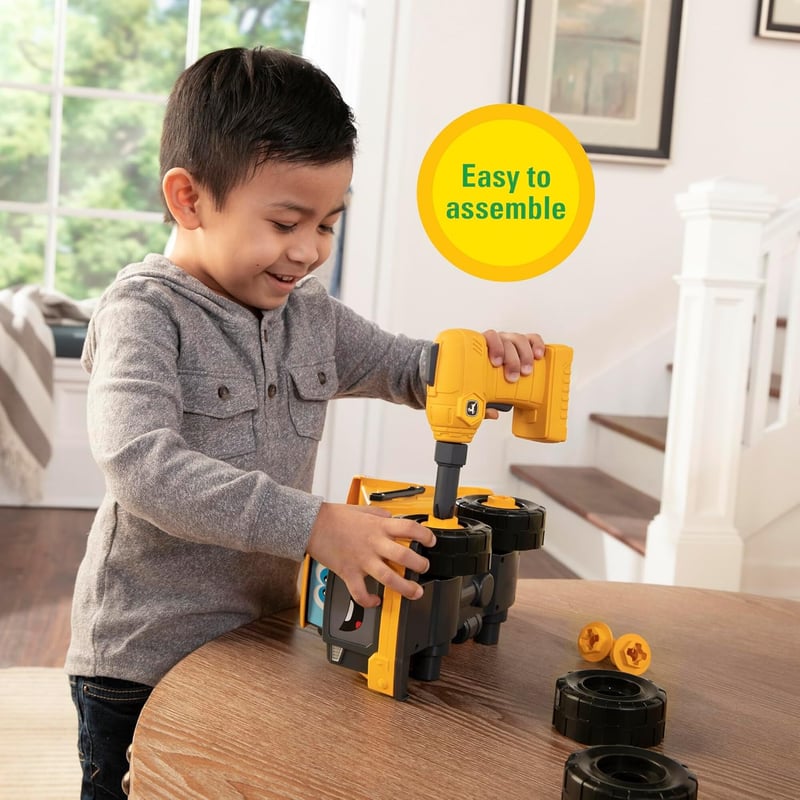 STEM Building Dump Truck Toy for Kids - Buildable John Deere