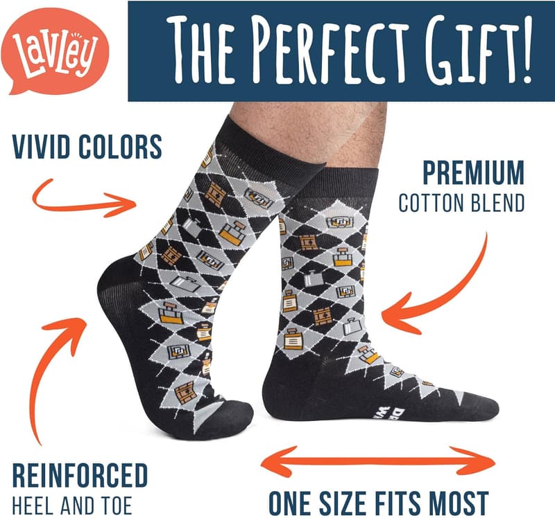 Whiskey Gift Socks for Men - Unique Unisex Design