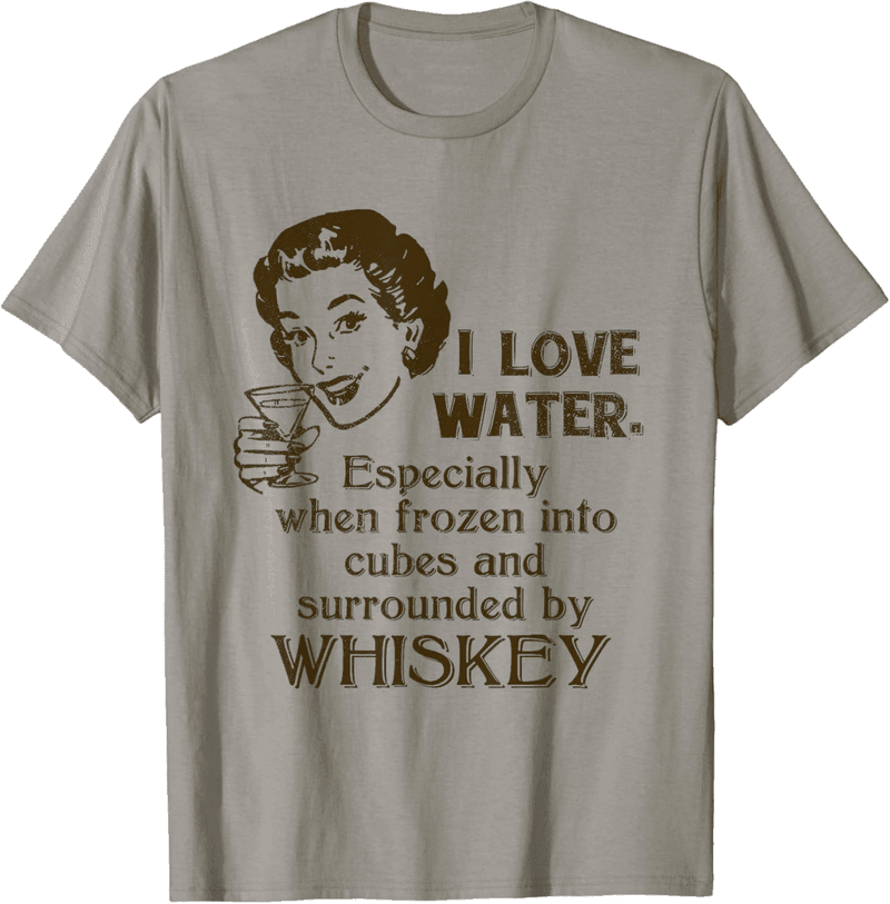 Whiskey Lovers Funny Retro Graphic T-Shirt