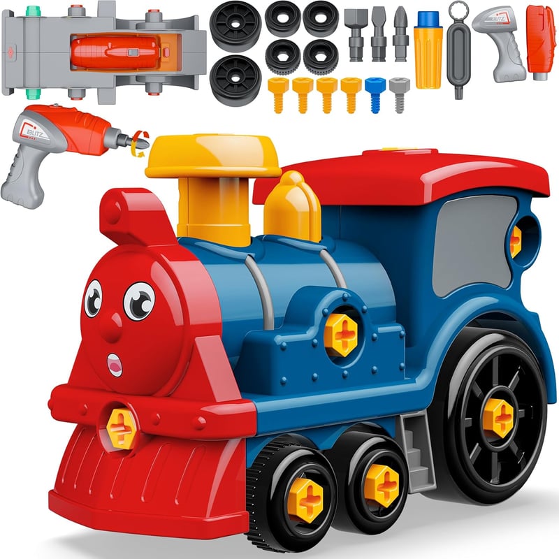 STEM Take Apart Electric Train Toy Set for Toddlers