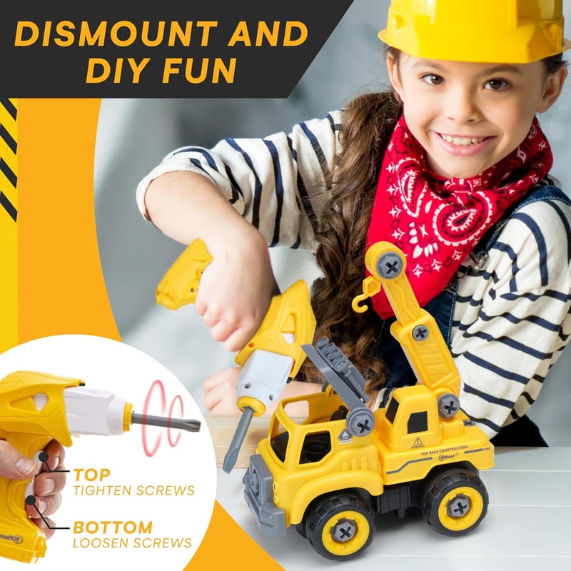 3-in-1 Remote Control Construction Toys for Kids