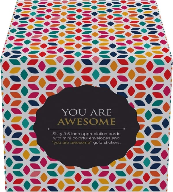 Inspirational Cards Set for Appreciation & Gratitude, 3.5x3.5