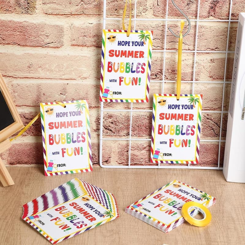 Graduation Party Student Cards - 50 Sets with String