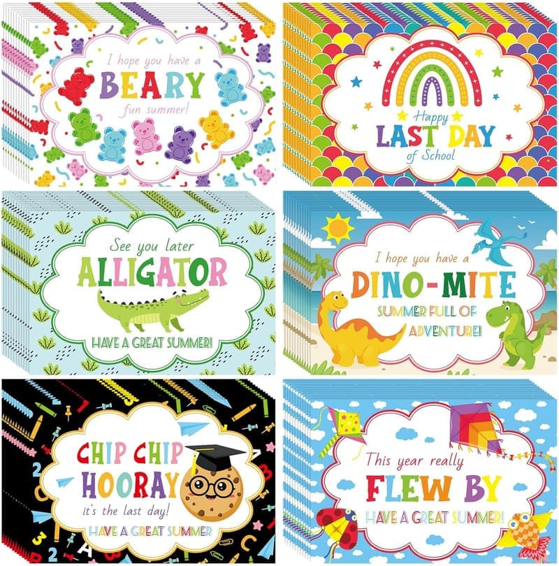 Last Day of School Postcards - 72 Summer Fun Designs
