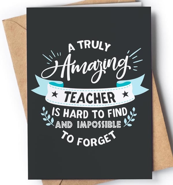 Teacher Appreciation Card | Thank You Card for Any Occasion