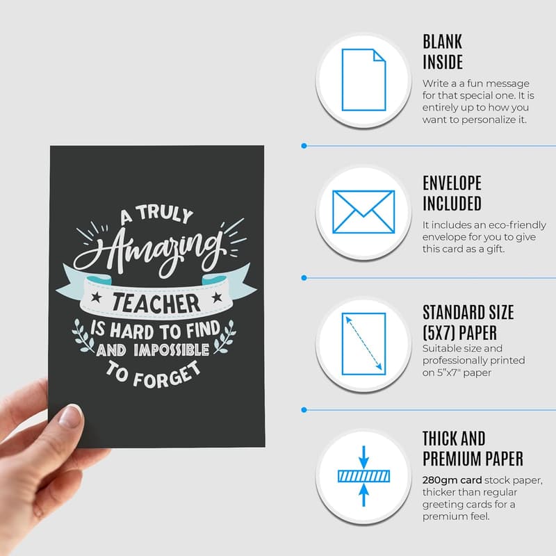 Teacher Appreciation Card | Thank You Card for Any Occasion
