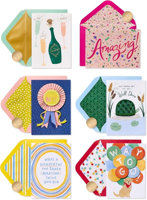 Congratulations Card Set with Decorative Box (6-Pack)