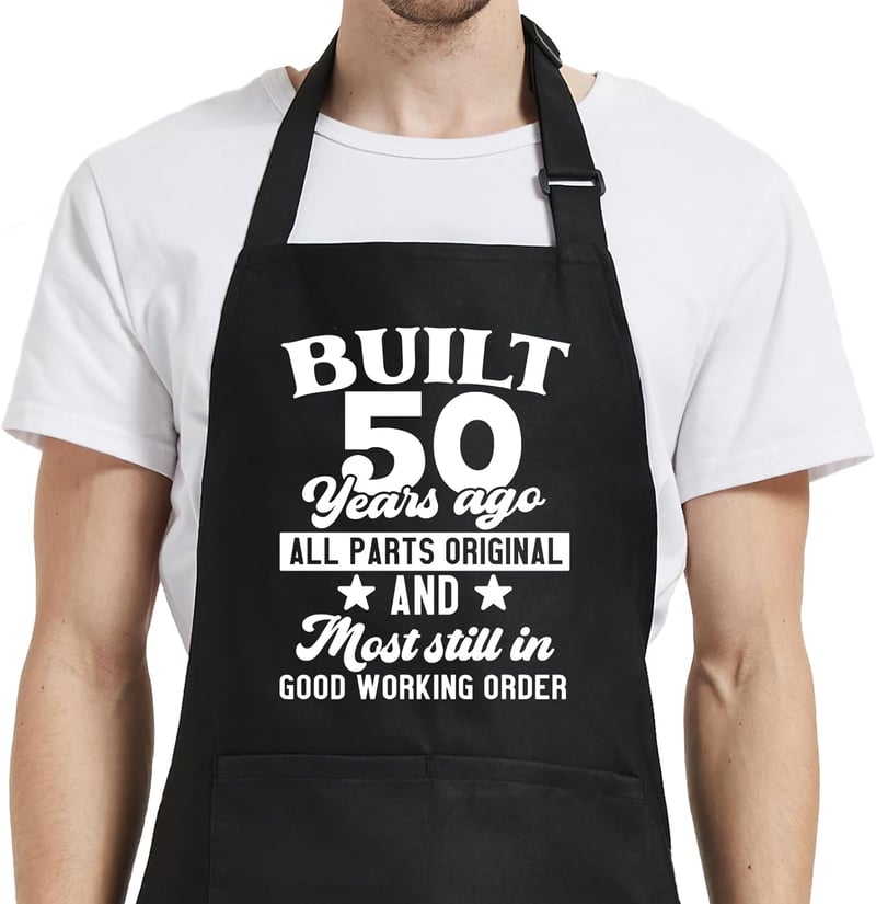 50th Birthday Adjustable Apron for Him or Her