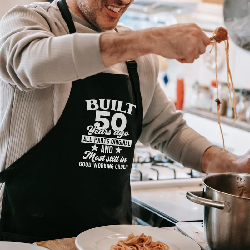 50th Birthday Adjustable Apron for Him or Her