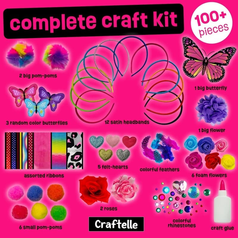 Easter Headband Making Kit for Kids - DIY Hair Accessories Set