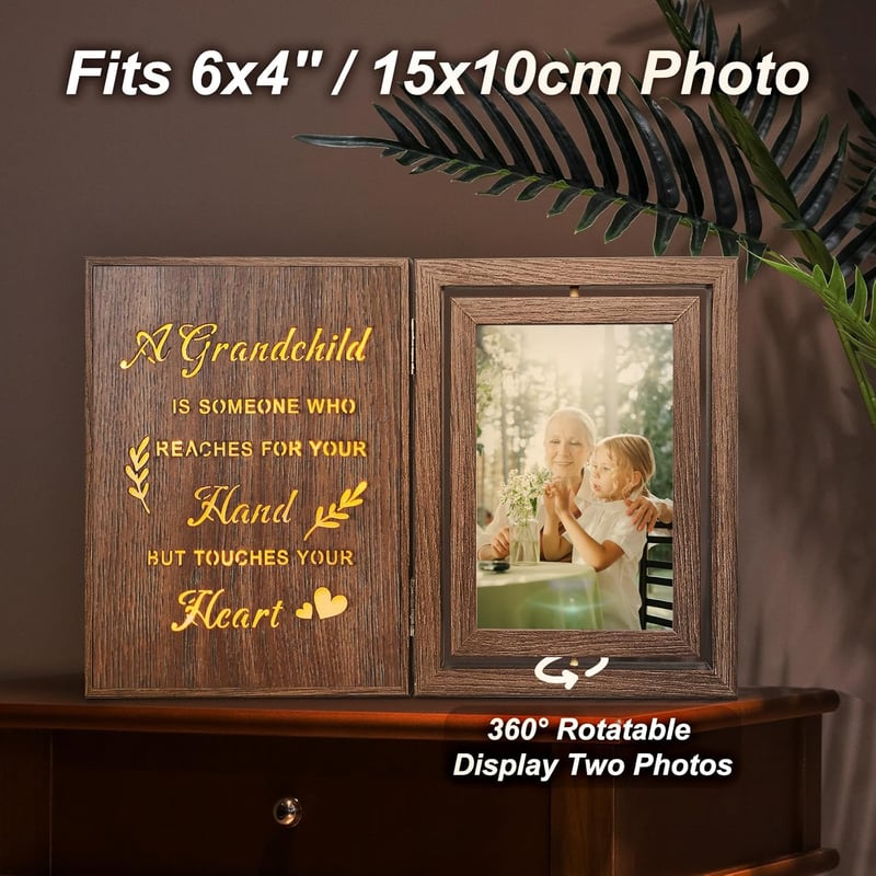 New Grandma Picture Frame - Light Up Grandparents Gift