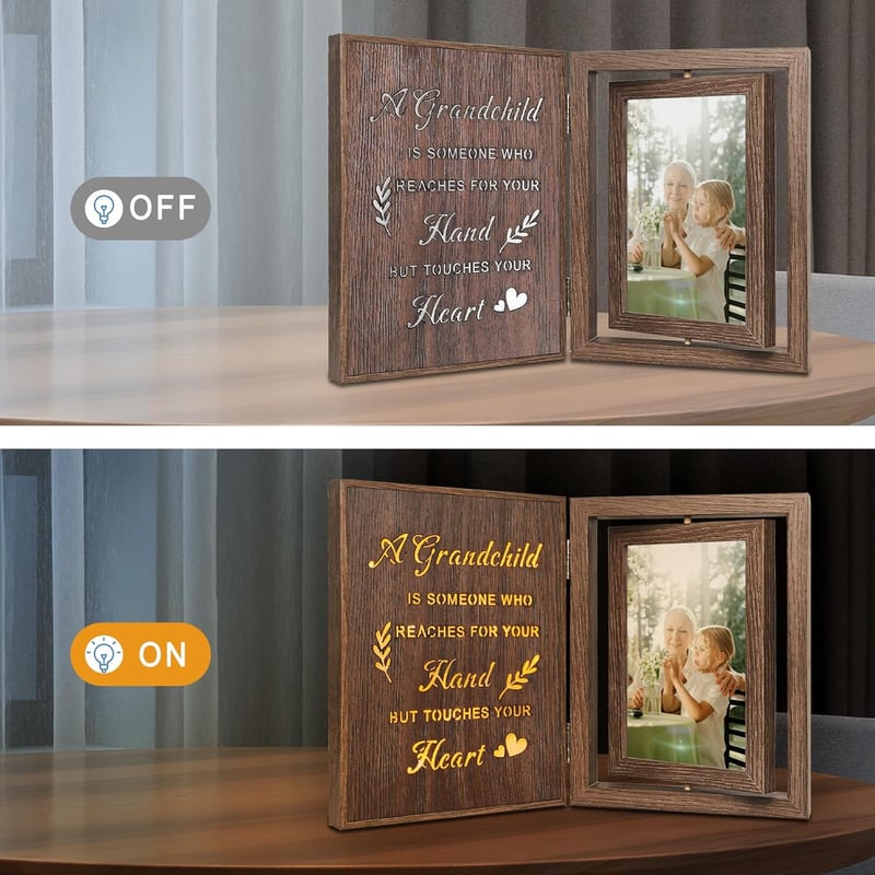 New Grandma Picture Frame - Light Up Grandparents Gift