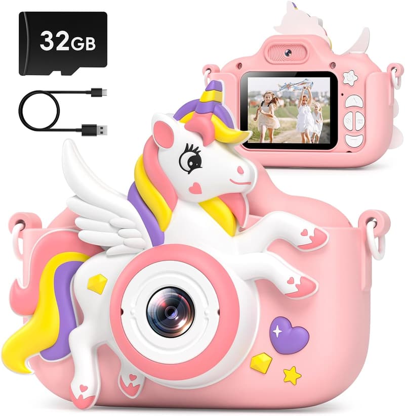Kids Digital Selfie Camera with 1080P HD Video - Ages 3-12