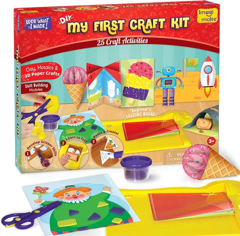 Toddler Craft Kit with 25 Activities for Ages 3-6