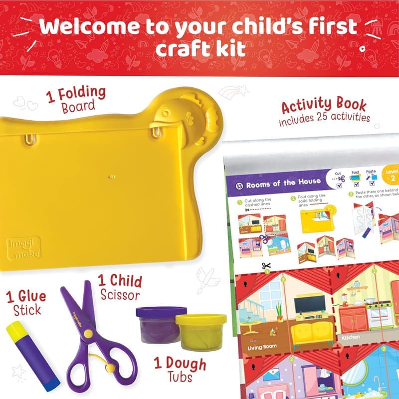 Toddler Craft Kit with 25 Activities for Ages 3-6