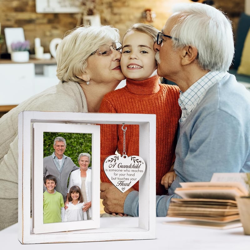 First-Time Grandparents Picture Frame for 2025 - Holds Two 4x6 Photos