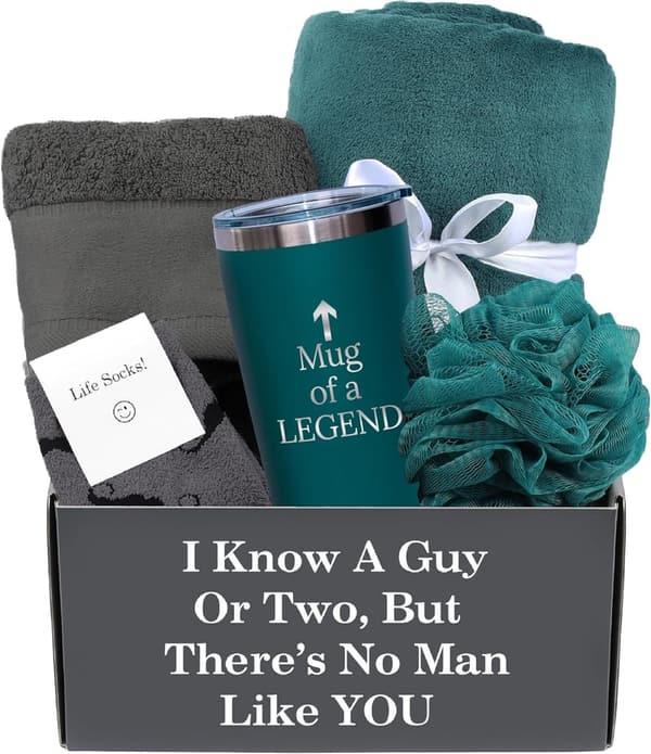 Men's Birthday Gift Set – Premium Basket for Him, Dad, Boyfriend