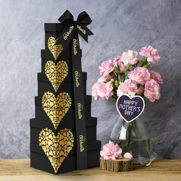 Heart Design 6-Tier Nuts Gift Basket for Men and Women