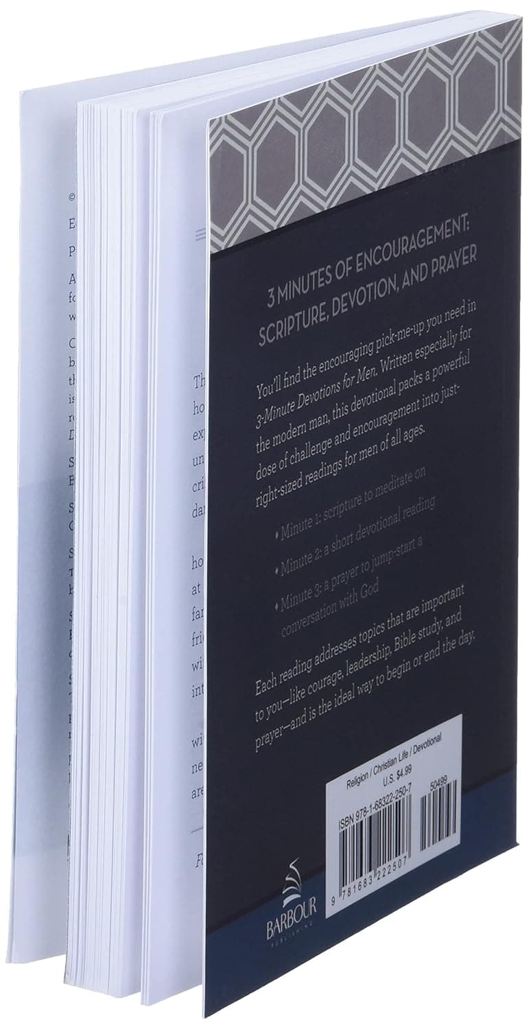 3-Minute Devotions for Men: 180 Uplifting Readings