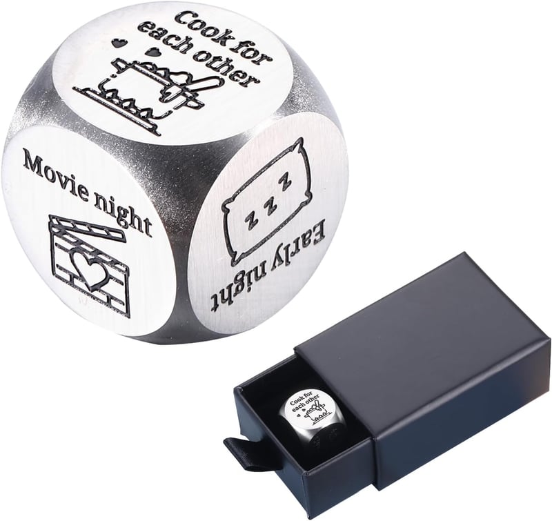 10th Anniversary Funny Date Night Dice Gift for Couples