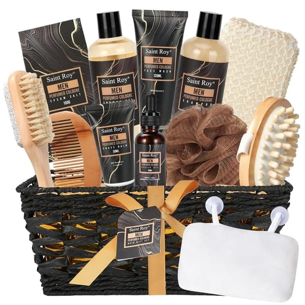 Father's Day Gift Set: 14-Piece Men's Spa & Perfume Kit