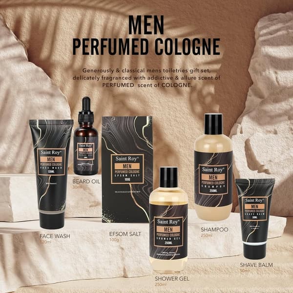 Father's Day Gift Set: 14-Piece Men's Spa & Perfume Kit