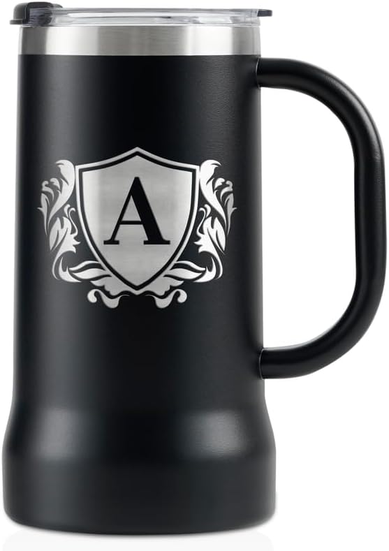 Personalized Beer Stein - Customized Monogram for Men