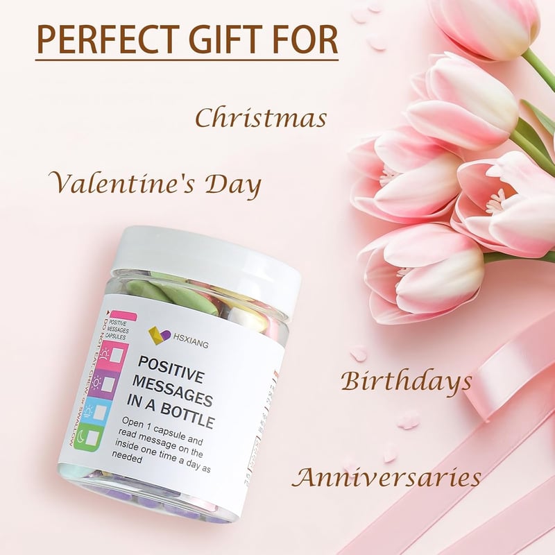 Valentine's Day Positive Affirmations in a Bottle (5 oz)