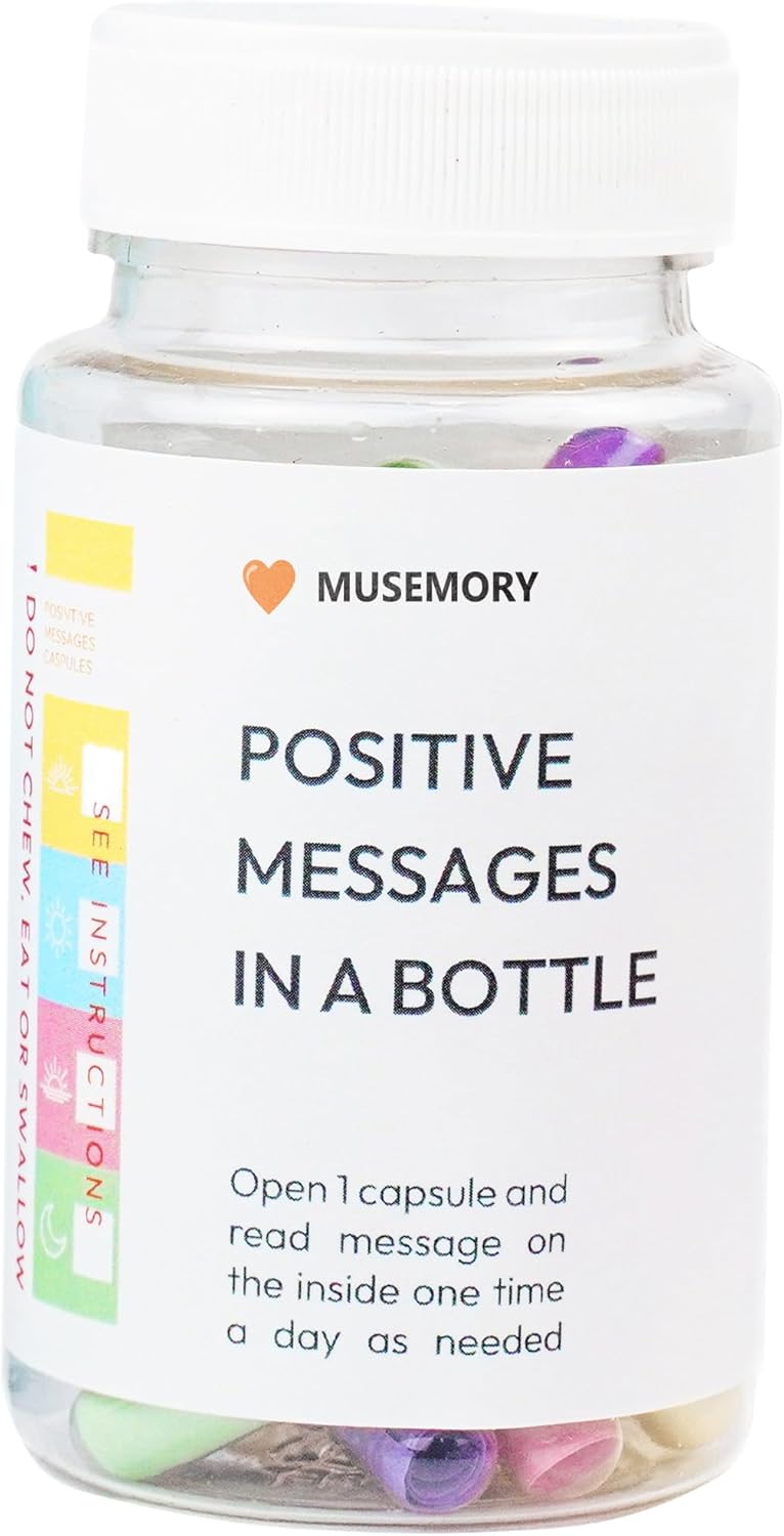 Positive Affirmation Messages in Bottle - Stress Relief Self-Care Kit