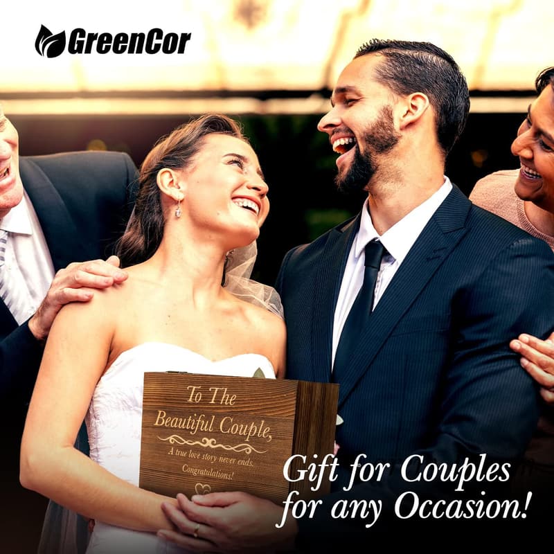 Engagement Wine Tumbler Set for Couples - 'To The Beautiful Couple'