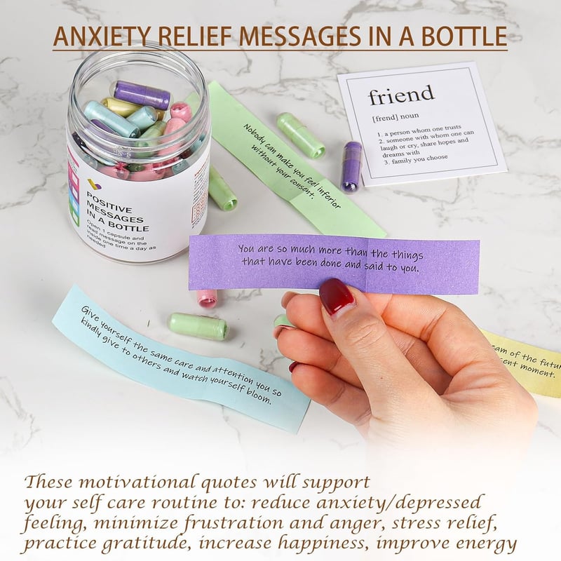 Daily Affirmations in a Bottle - Relaxing Gifts for Women