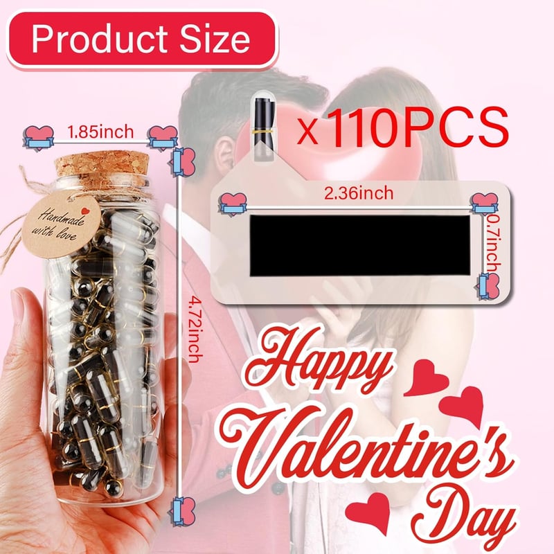 Love Letter Message in a Bottle Glass Favors (110pcs)