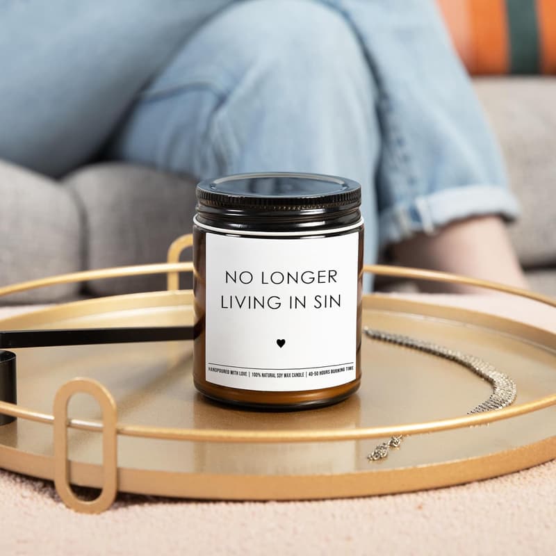 Couples' Engagement Candle - 9 oz Soy Wax Gift