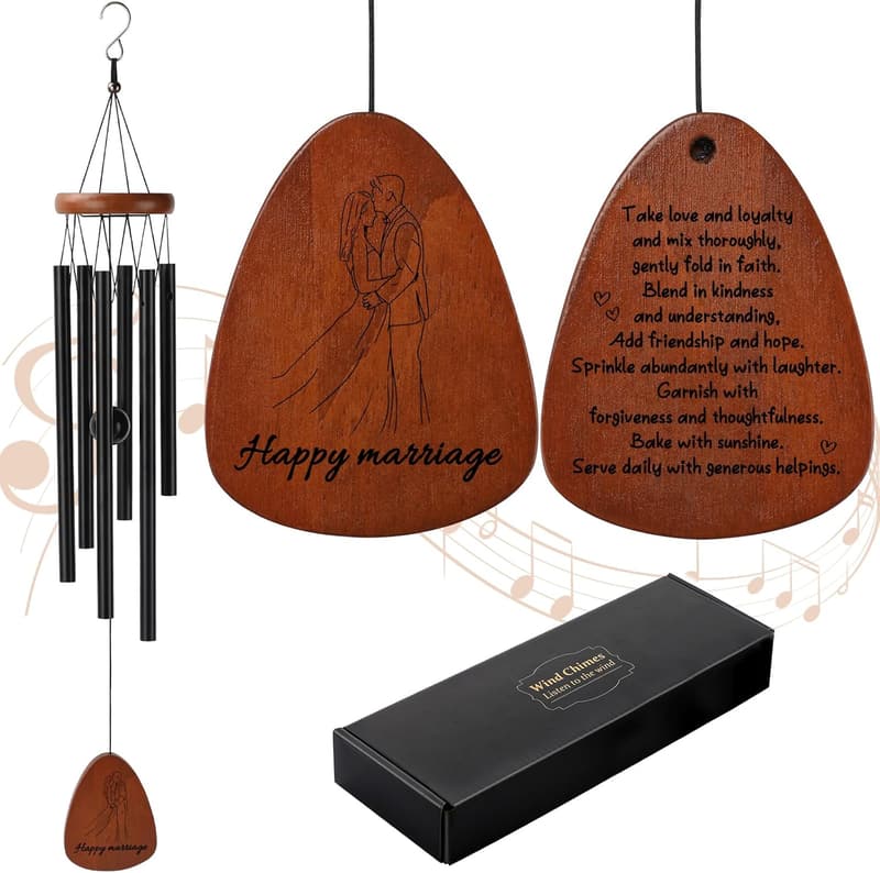 Personalized Wedding Wind Chimes for Couples