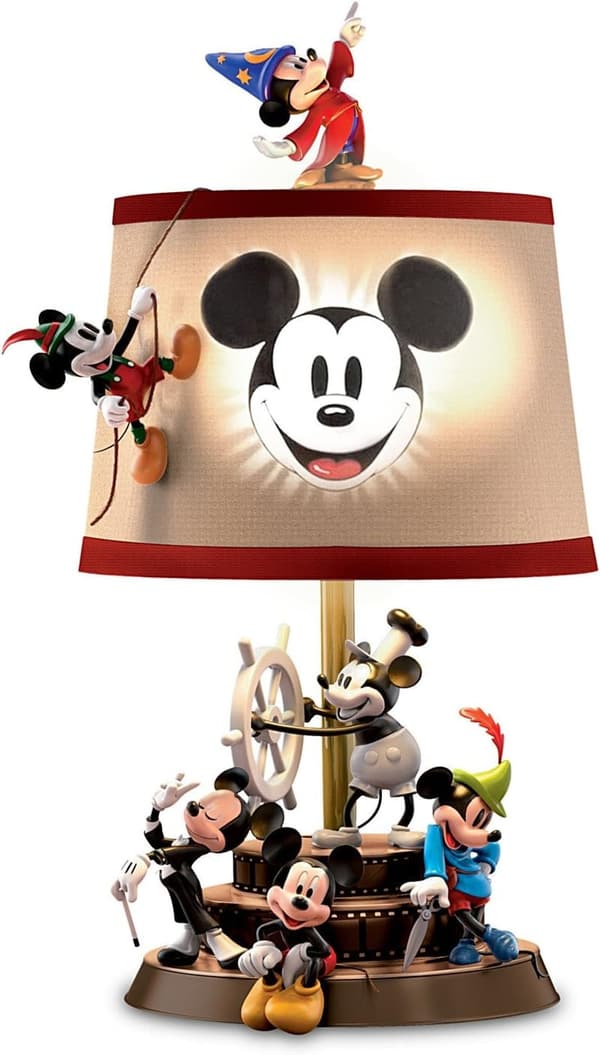 Mickey Mouse Table Lamp - Sculptural Design by Bradford Exchange