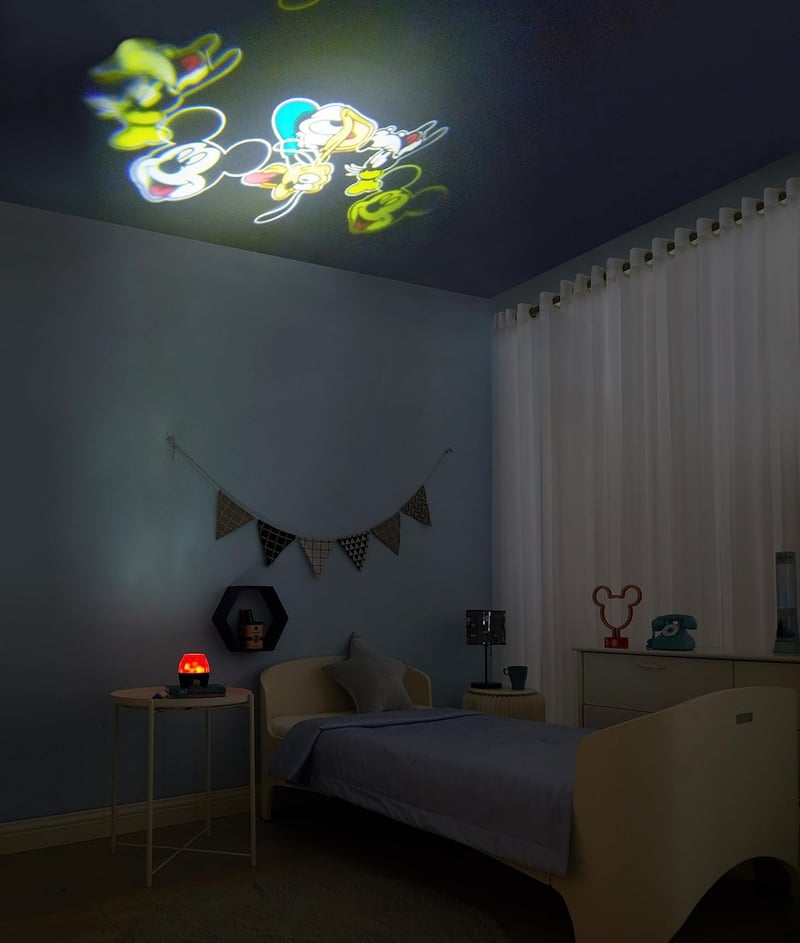 Disney Mickey Mouse Kids Nightlight with Scene Projection